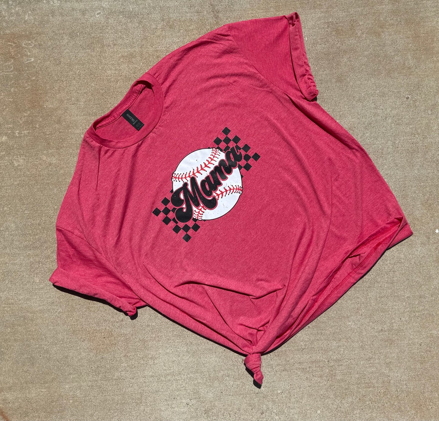 Baseball MAMA (Checkered)